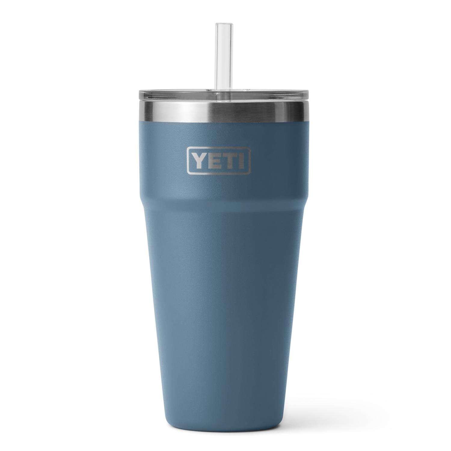 Rambler® 26 oz Stackable Cup w/Straw Lid - Nordic Blue - Purpose-Built / Home of the Trades