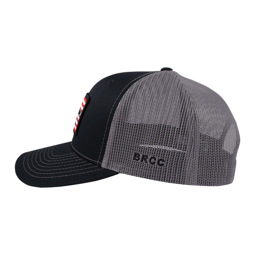 AR Flag Patch Trucker Hat - Black
