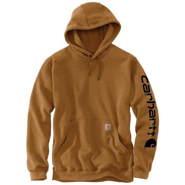 K288 Loose Fit Midweight Logo Sleeve Graphic Hoodie - Carhartt Brown - Purpose-Built / Home of the Trades