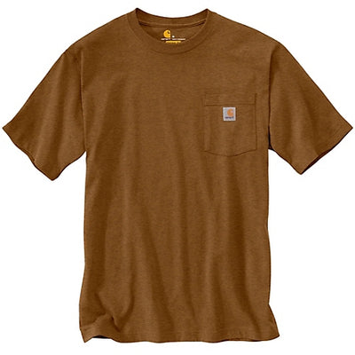 K87 - Loose Fit Heavyweight Pocket Tee, Oiled Walnut Heather