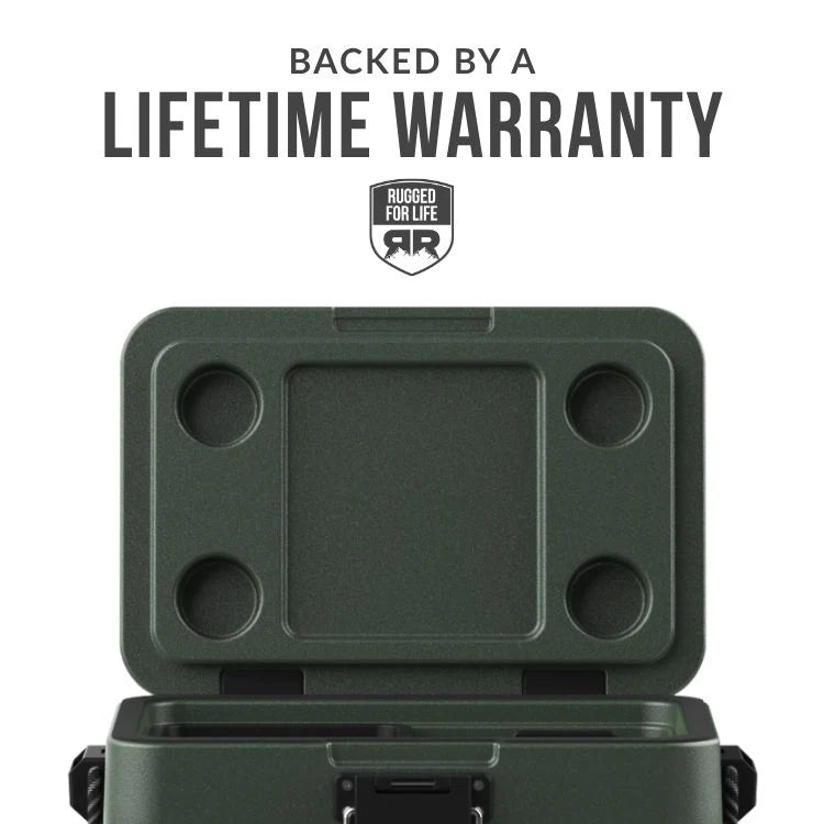 Purpose-Built x Rugged Road 45qt - Forest Green Floating Cooler