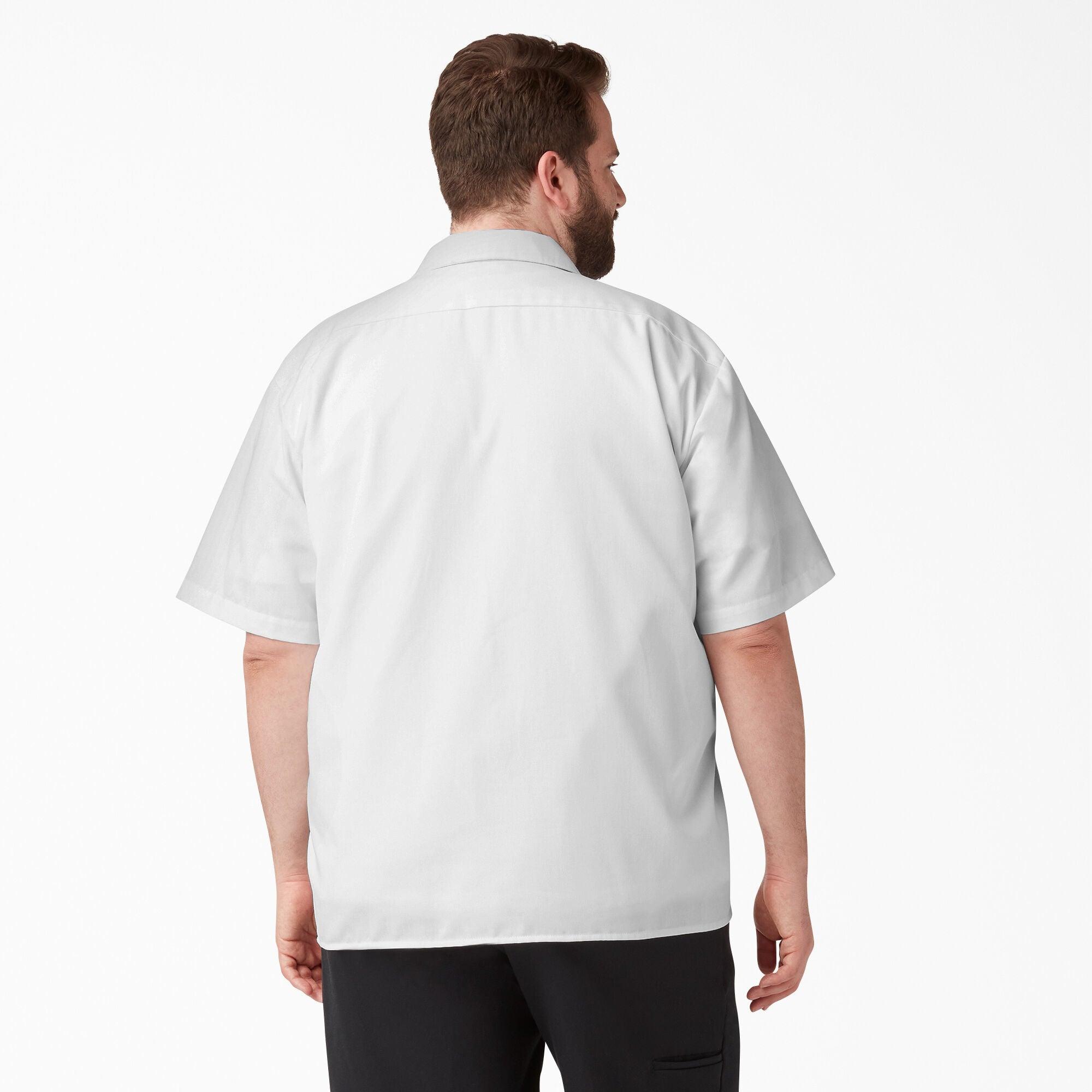 Short Sleeve Work Shirt, White