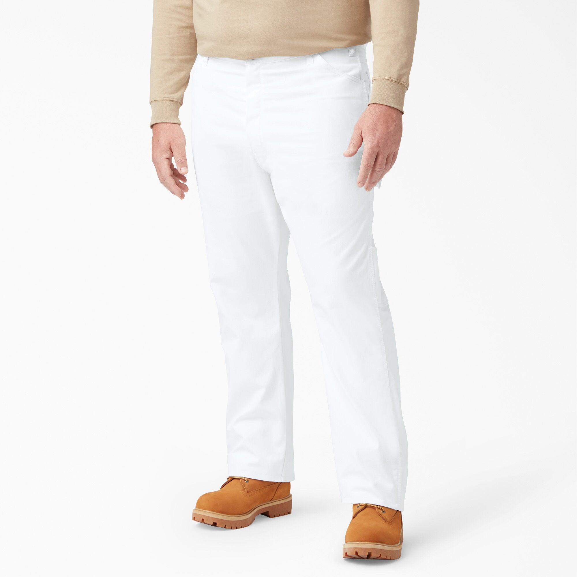 Relaxed Fit Straight Leg Painter's Pants, White - Purpose-Built / Home of the Trades