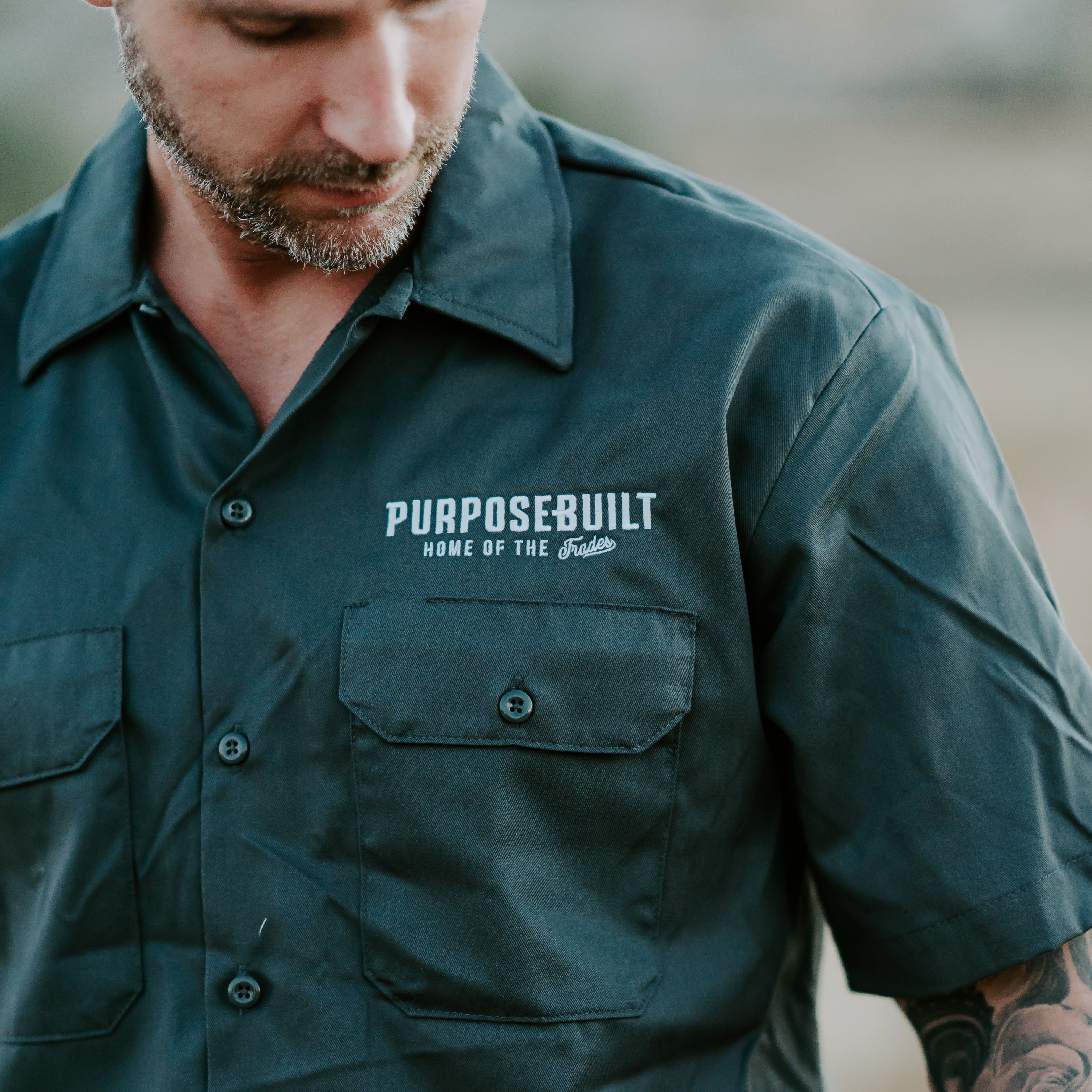 Dickies X PB: Customs Work Shirt, Charcoal