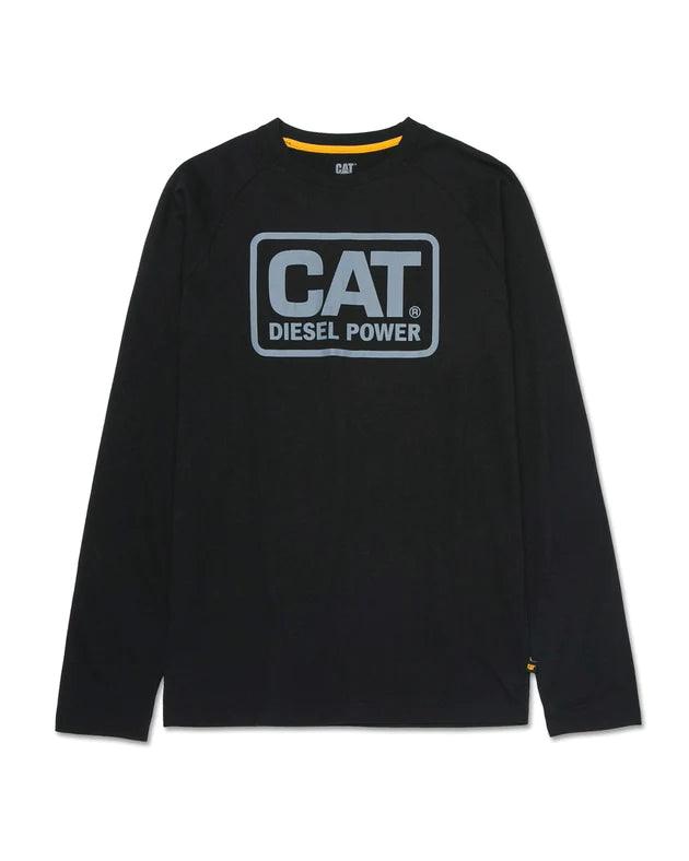 Cat Diesel Power L/S Tee - Black - Purpose-Built / Home of the Trades
