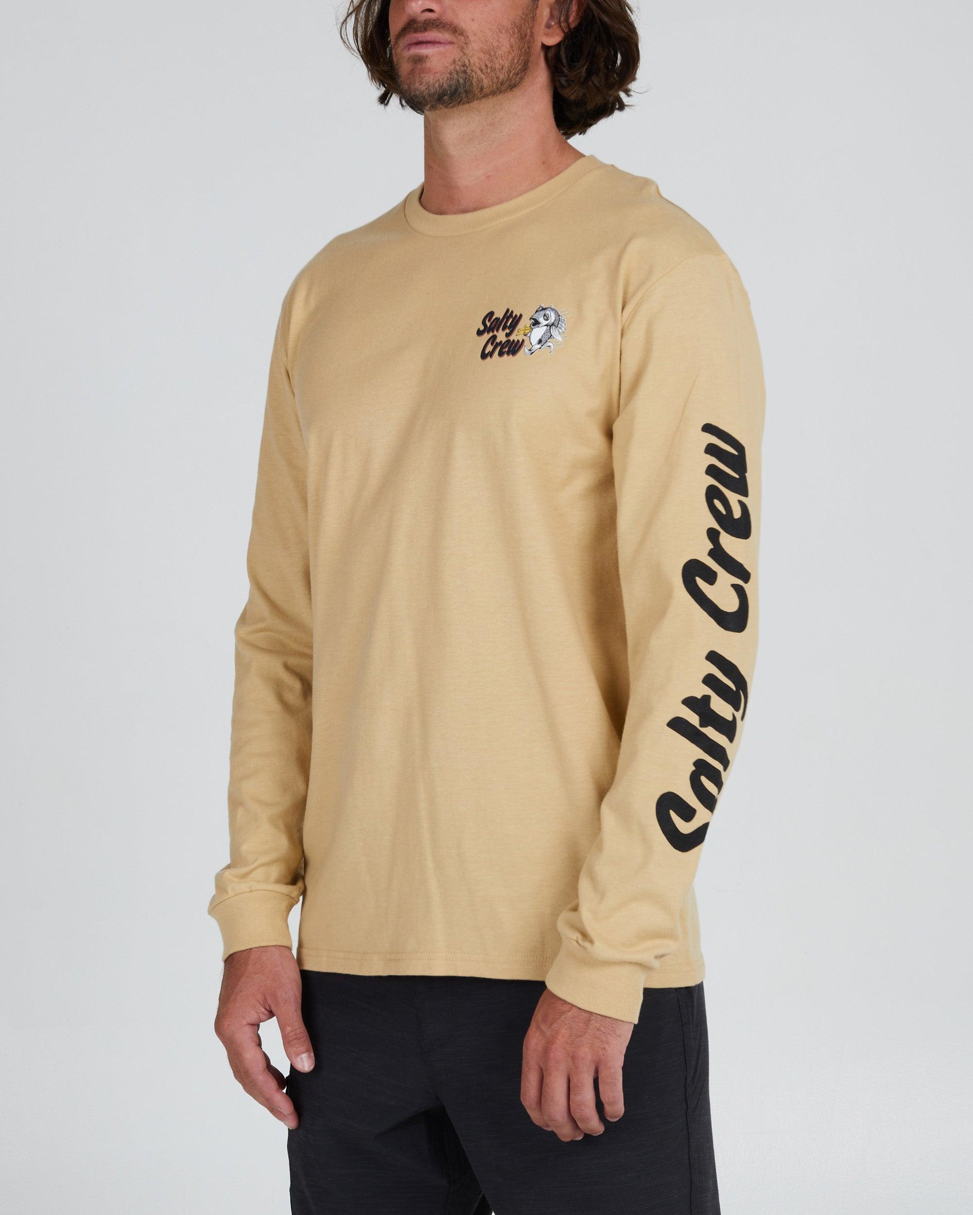 Fish N Chips L/S Tee - Camel - Purpose-Built / Home of the Trades
