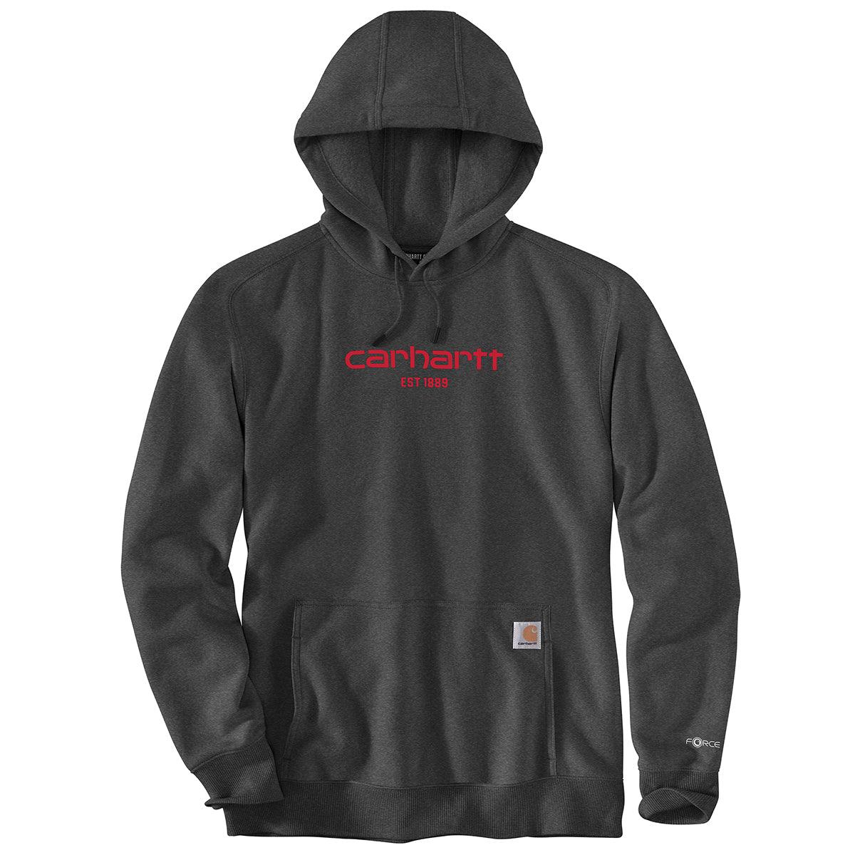 Force Relaxed Fit Lightweight Logo Graphic Sweatshirt - Carbon - Purpose-Built / Home of the Trades