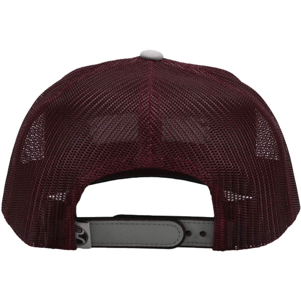 Lock Up Snapback Hat - Grey/Maroon - Purpose-Built / Home of the Trades