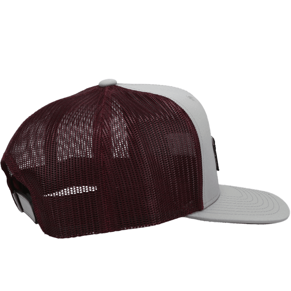 Lock Up Snapback Hat - Grey/Maroon - Purpose-Built / Home of the Trades
