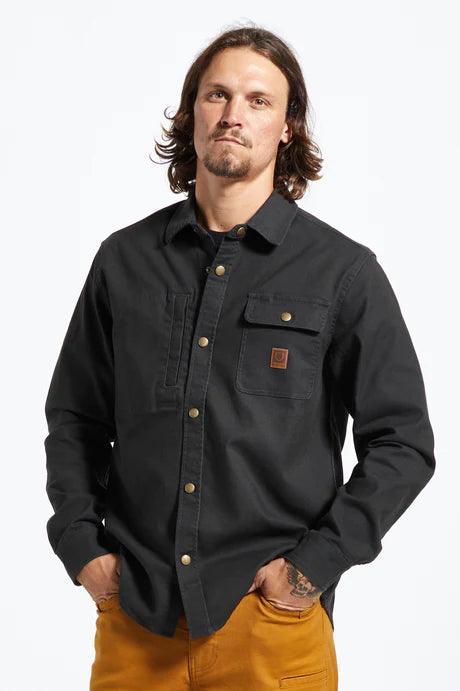 Builders Stretch L/S OverShirt - Washed Black - Purpose-Built / Home of the Trades