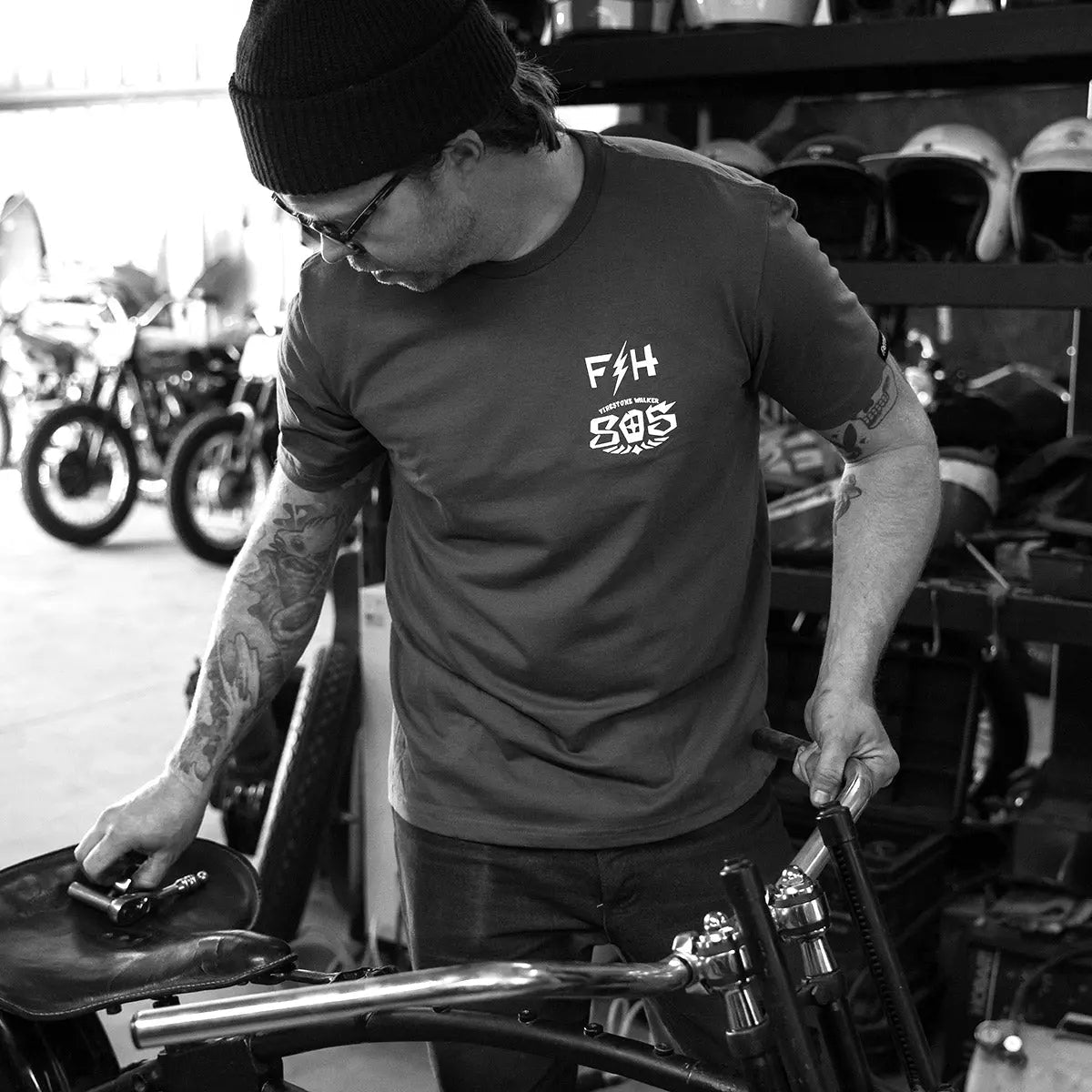 805 Bar Midweight SS Tee - Heavy Metal
