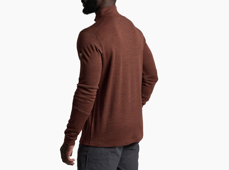 INVIGORATR 1/4 ZIP- RUSTIC BRICK