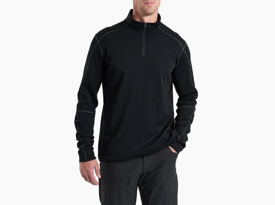 INVIGORATR 1/4 ZIP- RAVEN