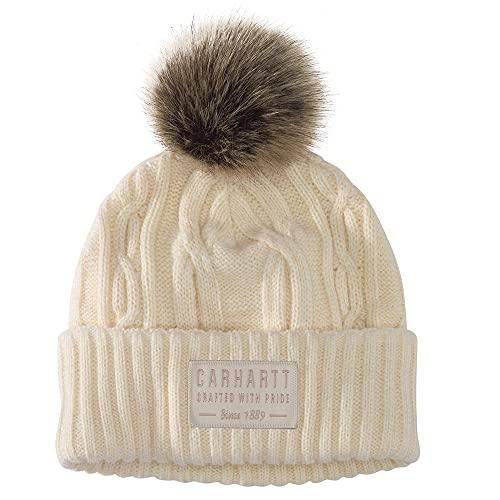 105464 Women's Knit Pom Beanie, Winter White - Purpose-Built / Home of the Trades
