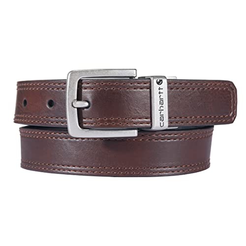 Kids Vegan Leather Reversible Belt - Brown/Black