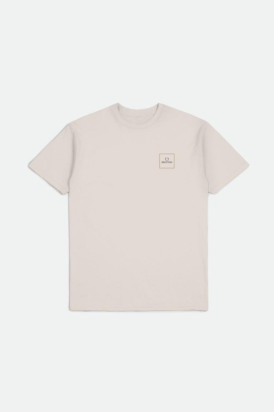 ALPHA SQUARE S/S STANDARD TEE - CREAM/OLIVE - Purpose-Built / Home of the Trades