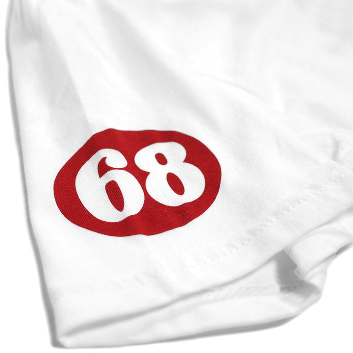 68 Trick SS Tee - White/Red -  - 