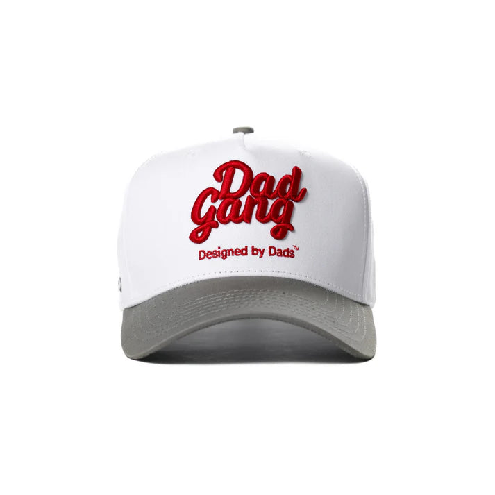 Dad Gang Logo -White, Grey & Red