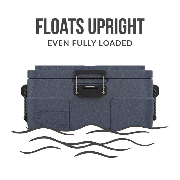 Purpose-Built x Rugged Road 45qt - Blue Steel Floating Cooler