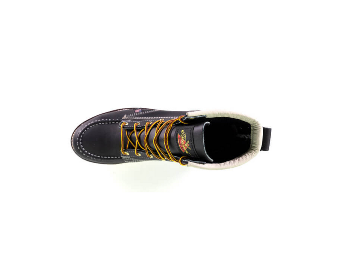 American Heritage - 6" Black Moc Toe - MAXwear Wedge (Steel Toe)