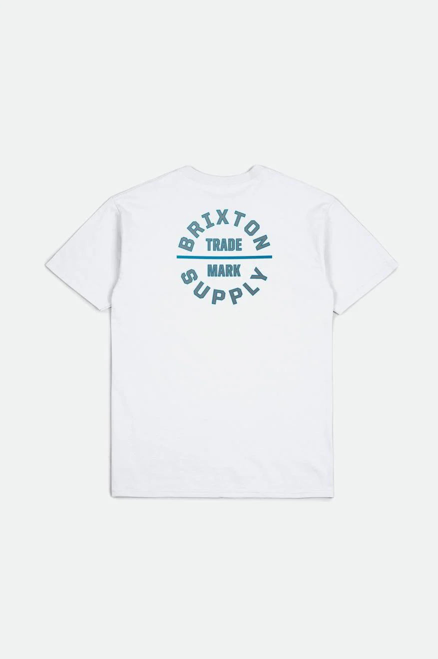 Oath Short Sleeve Standard Tee - White/Green/Blue