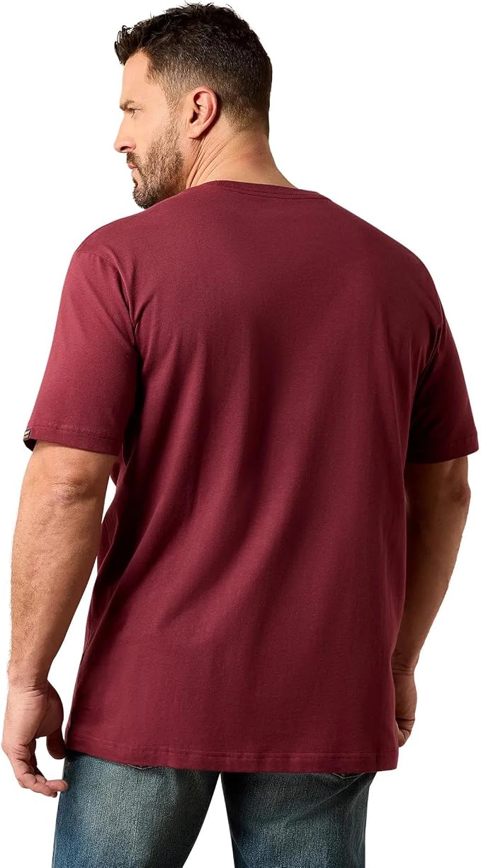 Rebar Cotton Strong Standard T-Shirt- Burgandy
