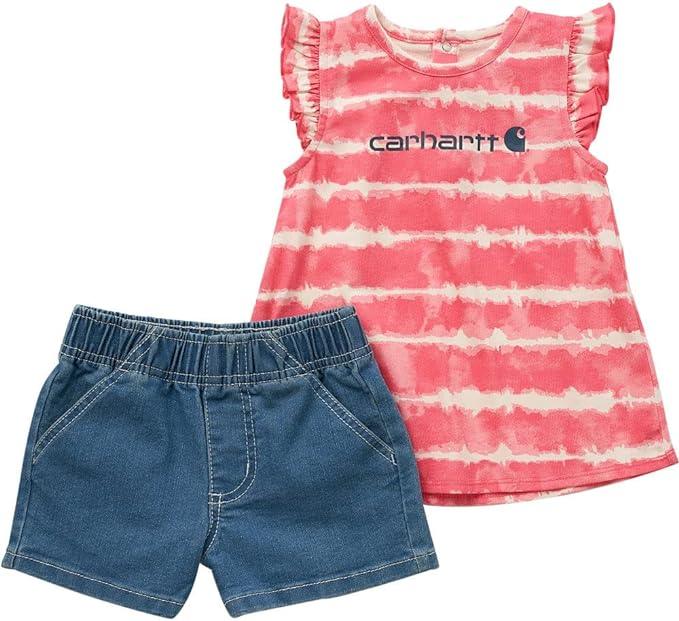 Youth Short Sleeve Tie Dye Shirt and Denim Short Set - Purpose-Built / Home of the Trades