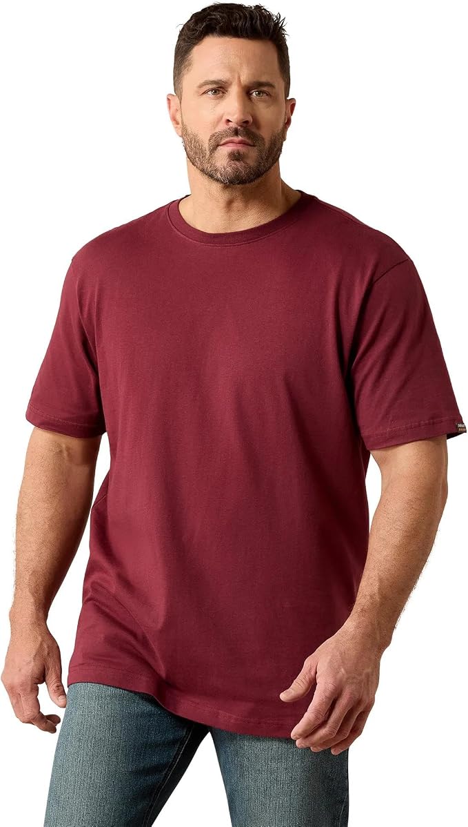 Rebar Cotton Strong Standard T-Shirt- Burgandy