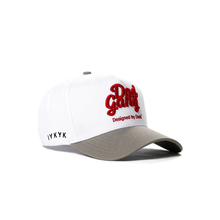 Dad Gang Logo -White, Grey & Red