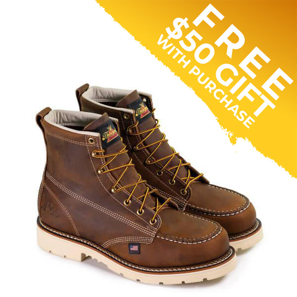 American Heritage - 6" Trail Crazyhorse - Moc Toe - MAXwear90 (Steel Toe)