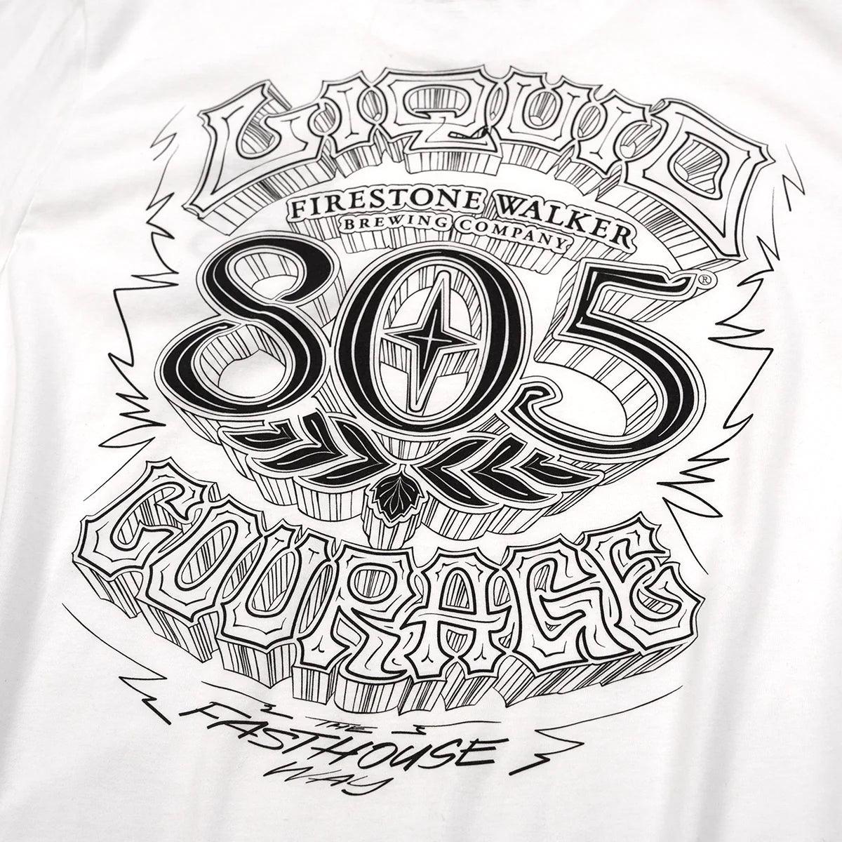 805 Liquid Courage Tee - White -  - 