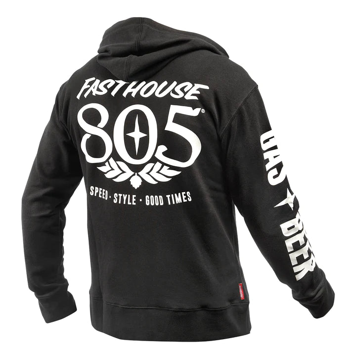 805; FH OG Hooded Zip Up - Black - FASTHOUSE - Sweatshirts