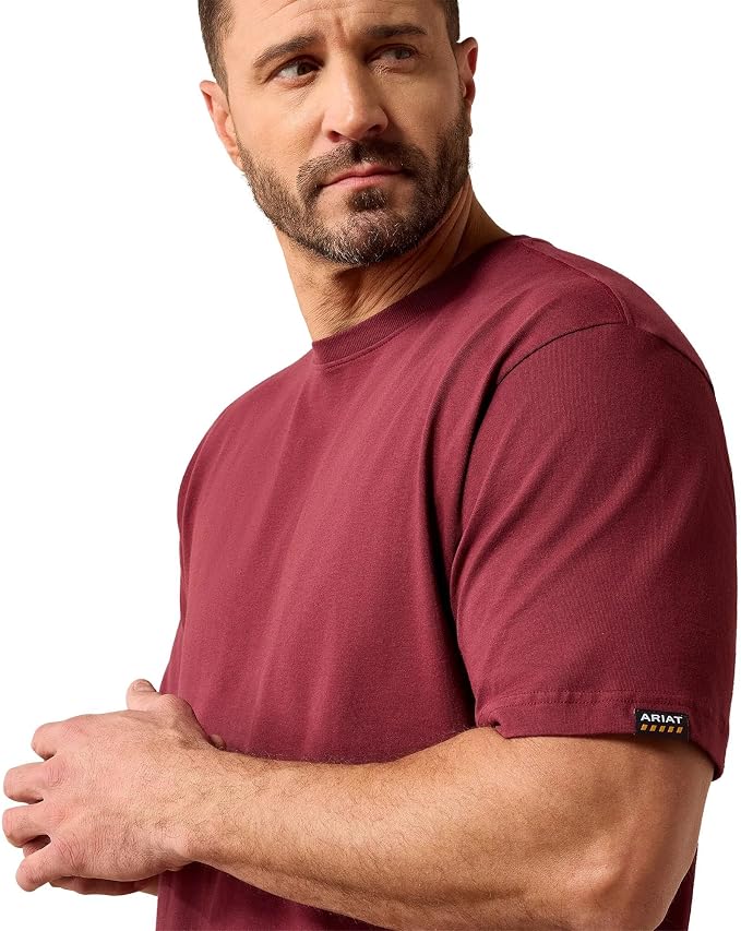 Rebar Cotton Strong Standard T-Shirt- Burgandy