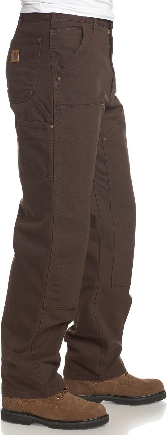 Carhartt Men's Washed Duck Double Front Work Dungaree - Black