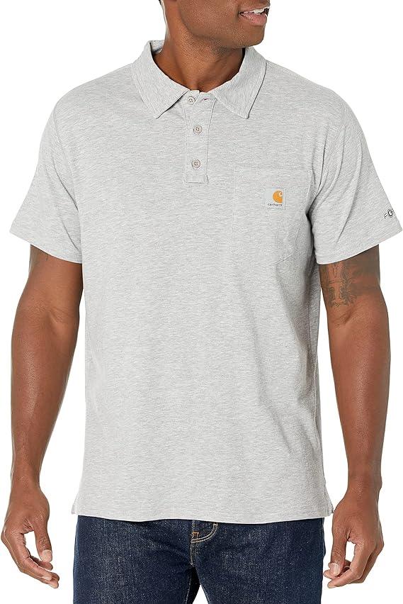 Force Cotton Pocket Polo Shirt - Heather Grey - Purpose-Built / Home of the Trades