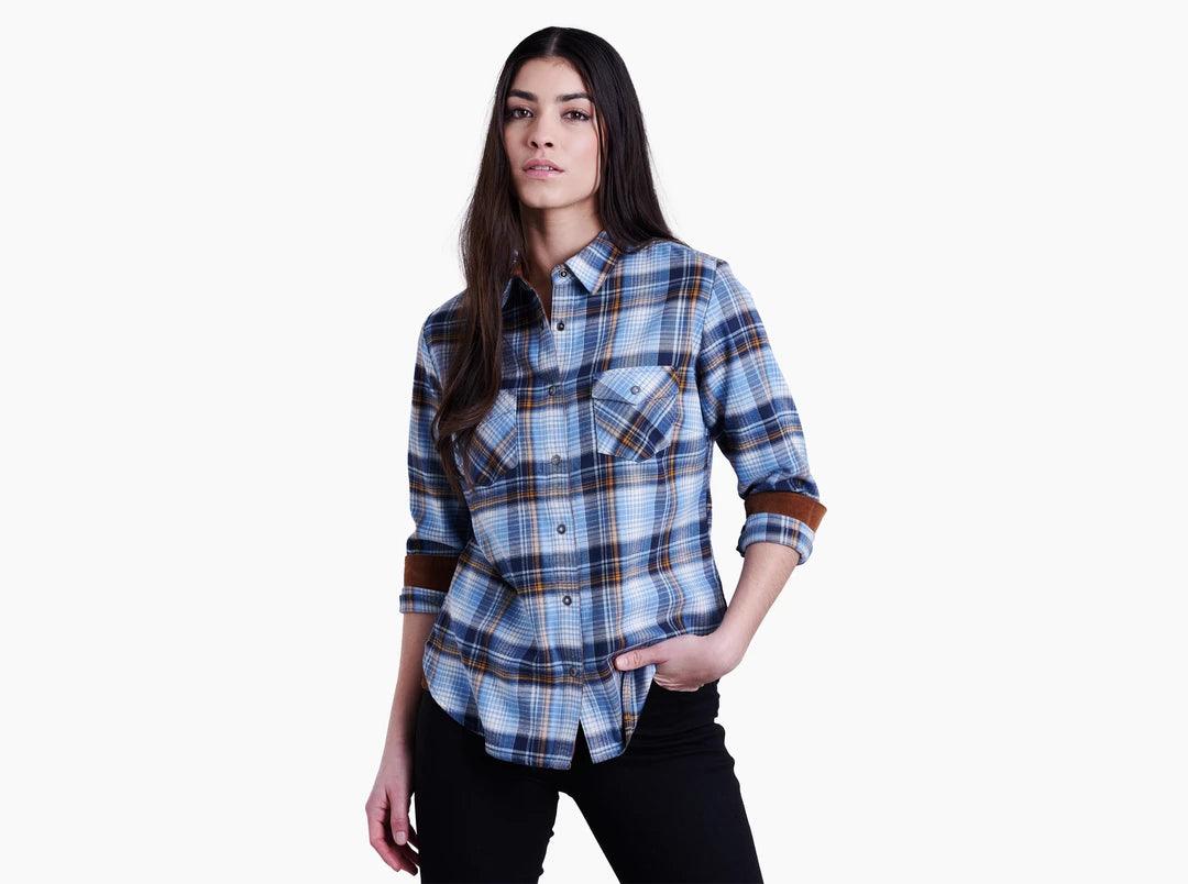 Women's Tess Flannel - Big Sky Blue - Purpose-Built / Home of the Trades