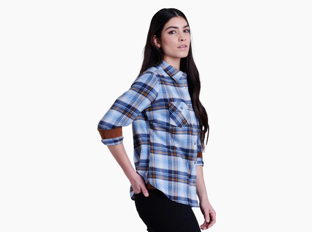 Women's Tess Flannel - Big Sky Blue - Purpose-Built / Home of the Trades