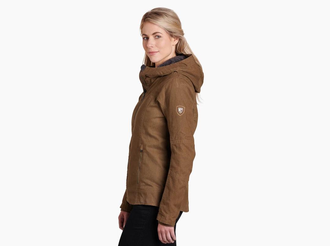 Women's The Law Fleece Lined Hoody - Dark Khaki - Purpose-Built / Home of the Trades