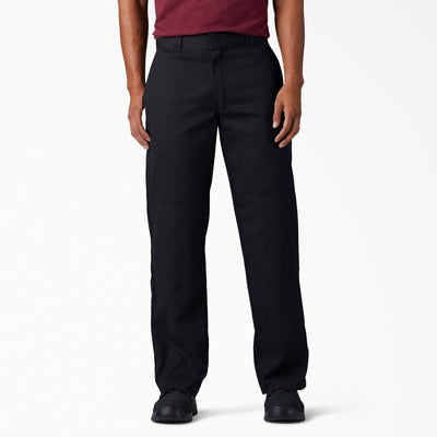 FLEX Loose Fit Double Knee Work Pants - Black