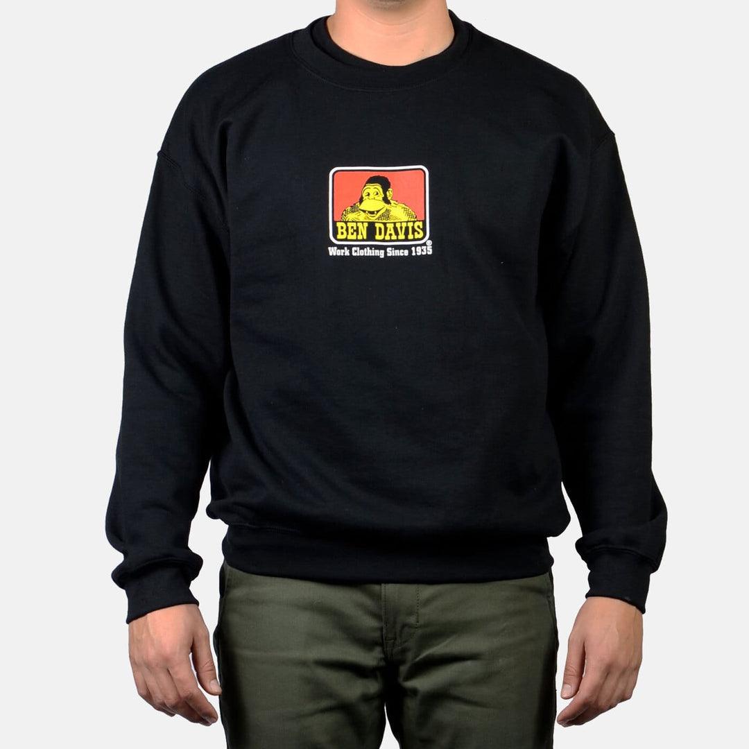 Crew Neck Sweatshirt: Black - Purpose-Built / Home of the Trades
