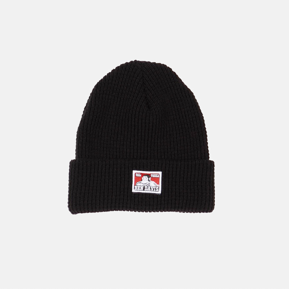 Ben Davis Waffle Beanie (Black)