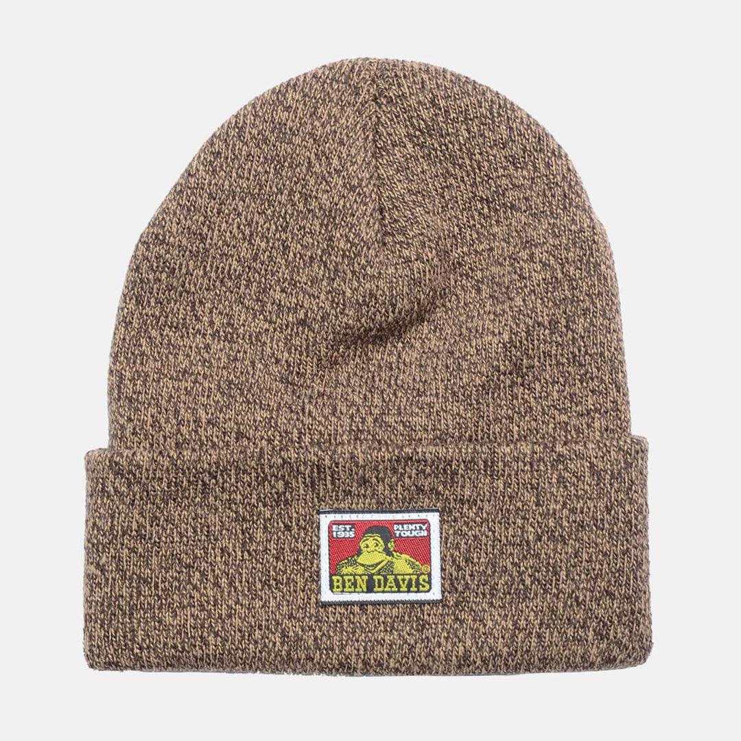 Cuffed Knit Beanie: Marled Brown - Purpose-Built / Home of the Trades