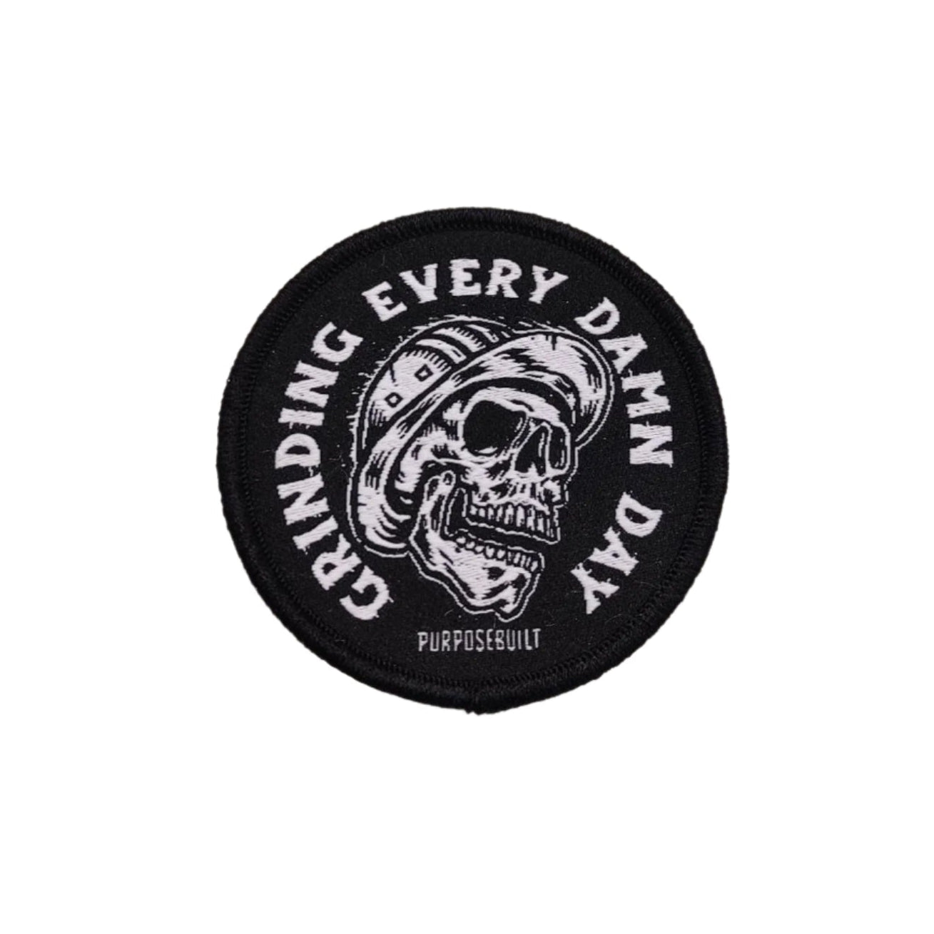 Grinding Every Damn Day Woven Patch - 2.5" x 2.5"