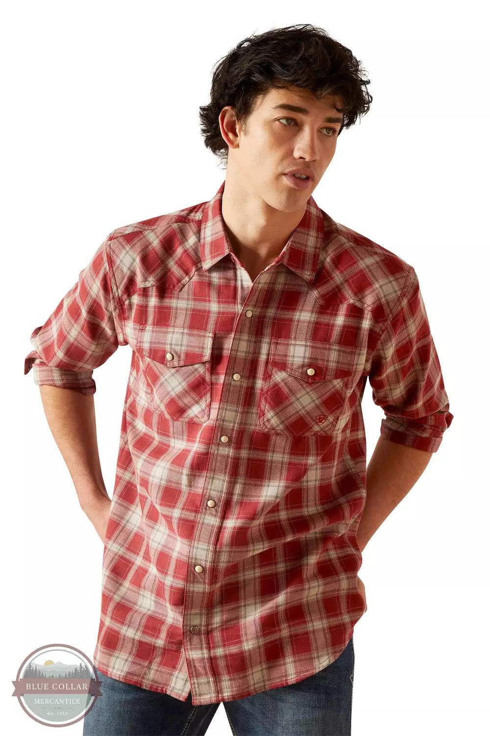 HOLTON LONG SLEEVE SNAP SHIRT, ROSEWOOD - Purpose-Built / Home of the Trades