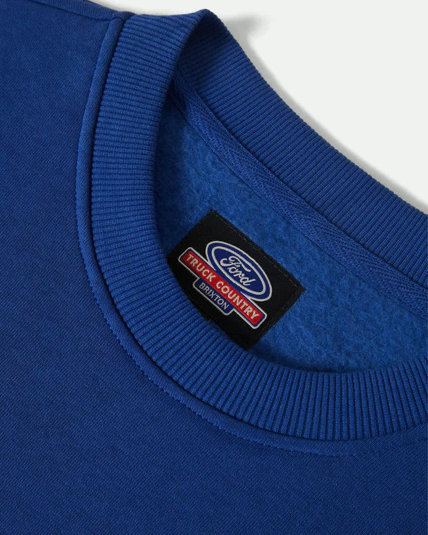 Ford Number One Relaxed Fleece Crew - Ford Blue