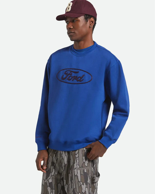 Ford Number One Relaxed Fleece Crew - Ford Blue