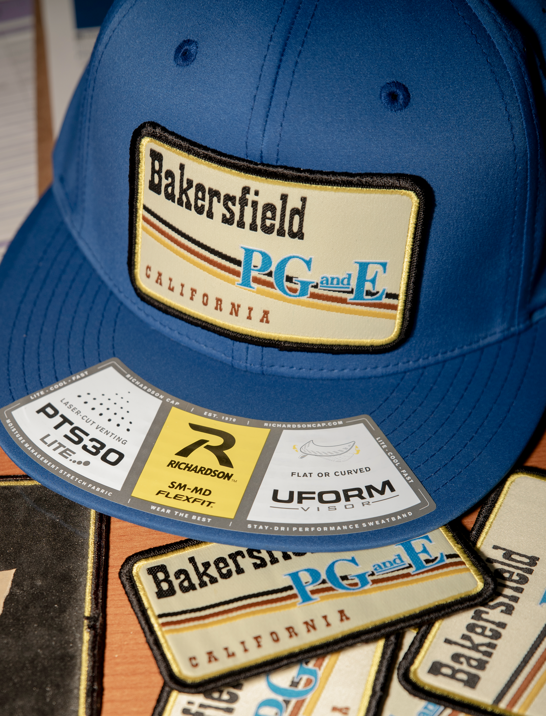 Custom patch hats, Bakersfield