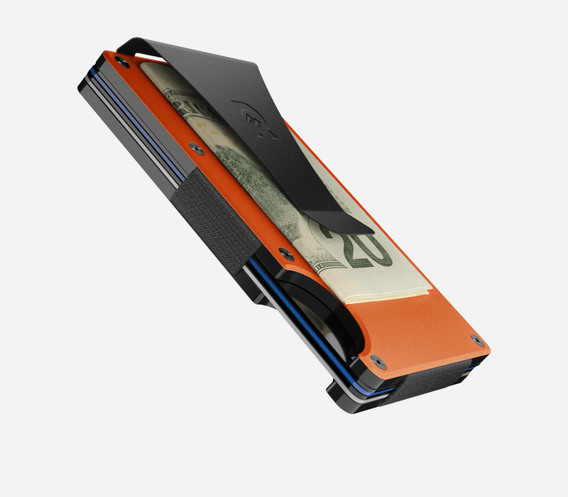 Basecamp Orange | Aluminum Minimalist Wallet - Money Clip