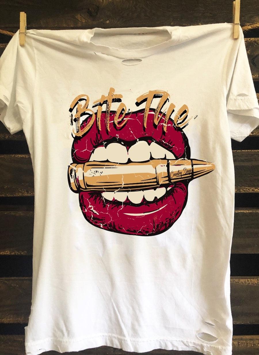 Bite the Bullet Tee - White - Purpose-Built / Home of the Trades
