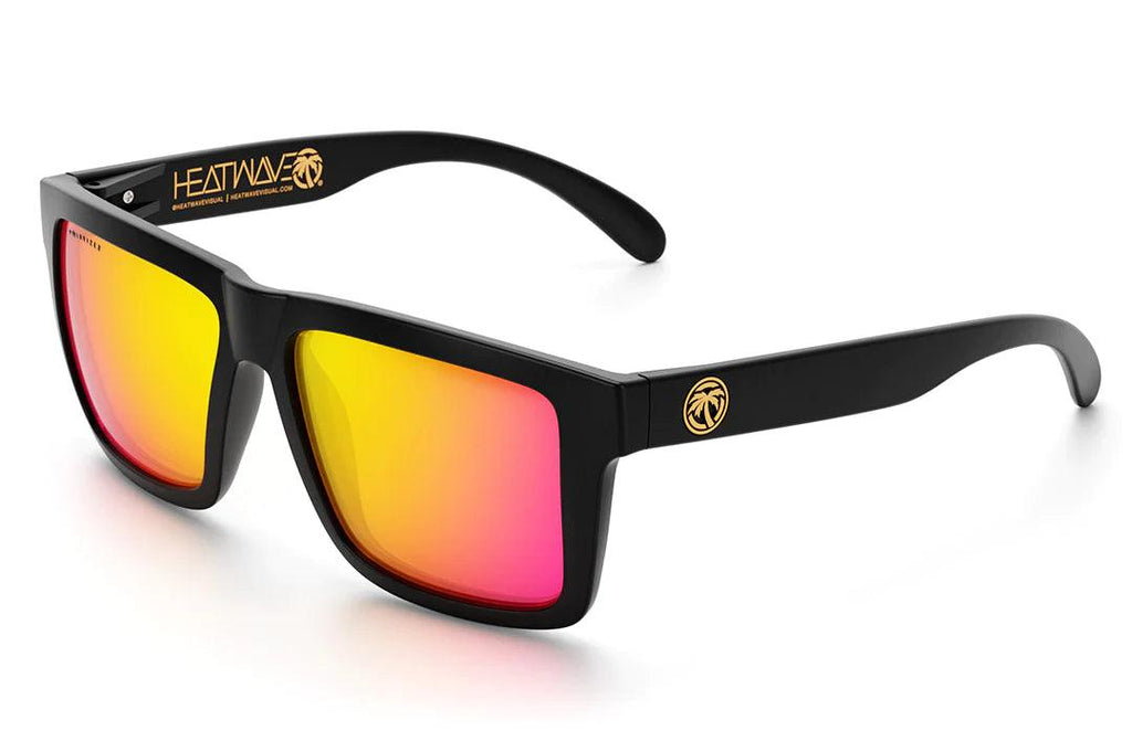 XL Vise Z87 Sunglasses: Black Frame: Polarized Tropic Lens